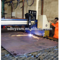 Flame cutting steel plate